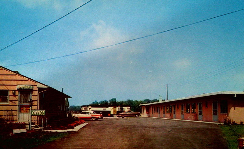 Monroe Motel - Old Postcard View